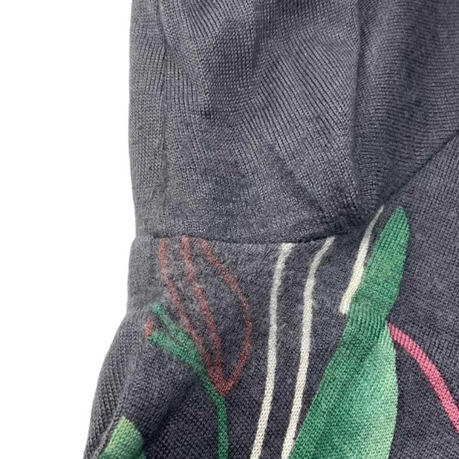 LEONARD レオナール タートルネックラインストーンフラワー