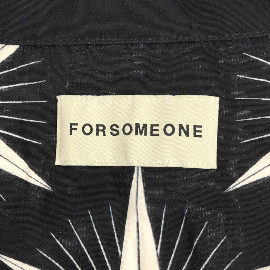 FORSOMEONE フォーサムワン 24SS RUDE SHIRT NIN オープンカラー 