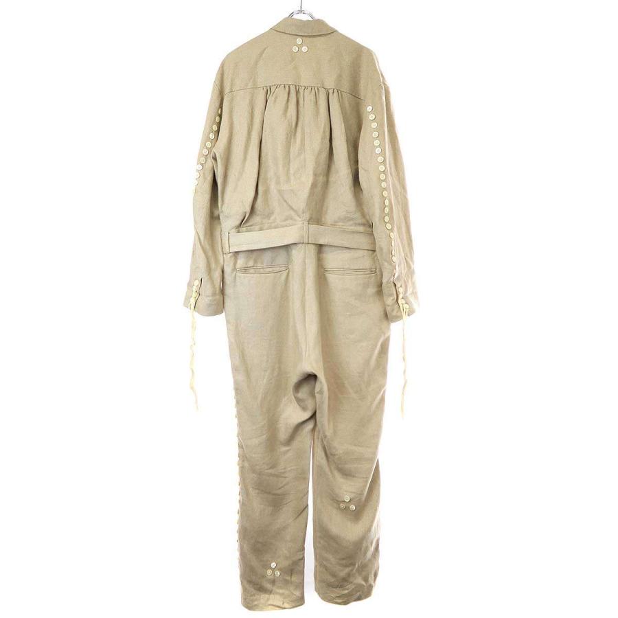 Midorikawa ミドリカワ 24SS BUTTON LINEN JUMP SUITS ボタン Midorikawa ミドリカワ 24SS BUTTON LINEN JUMP SUITS ボタン
