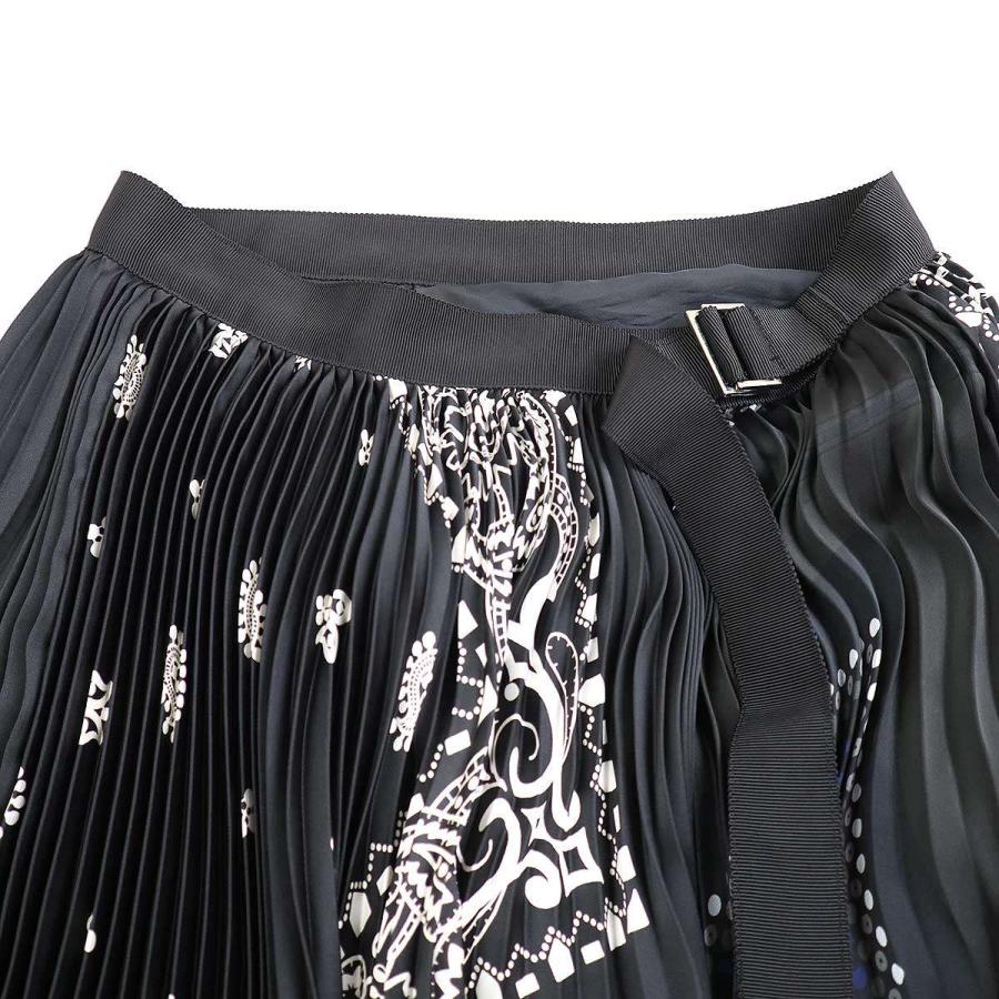 sacai サカイ 21SS Archive Print Mix Skirt アーカイブプリント 