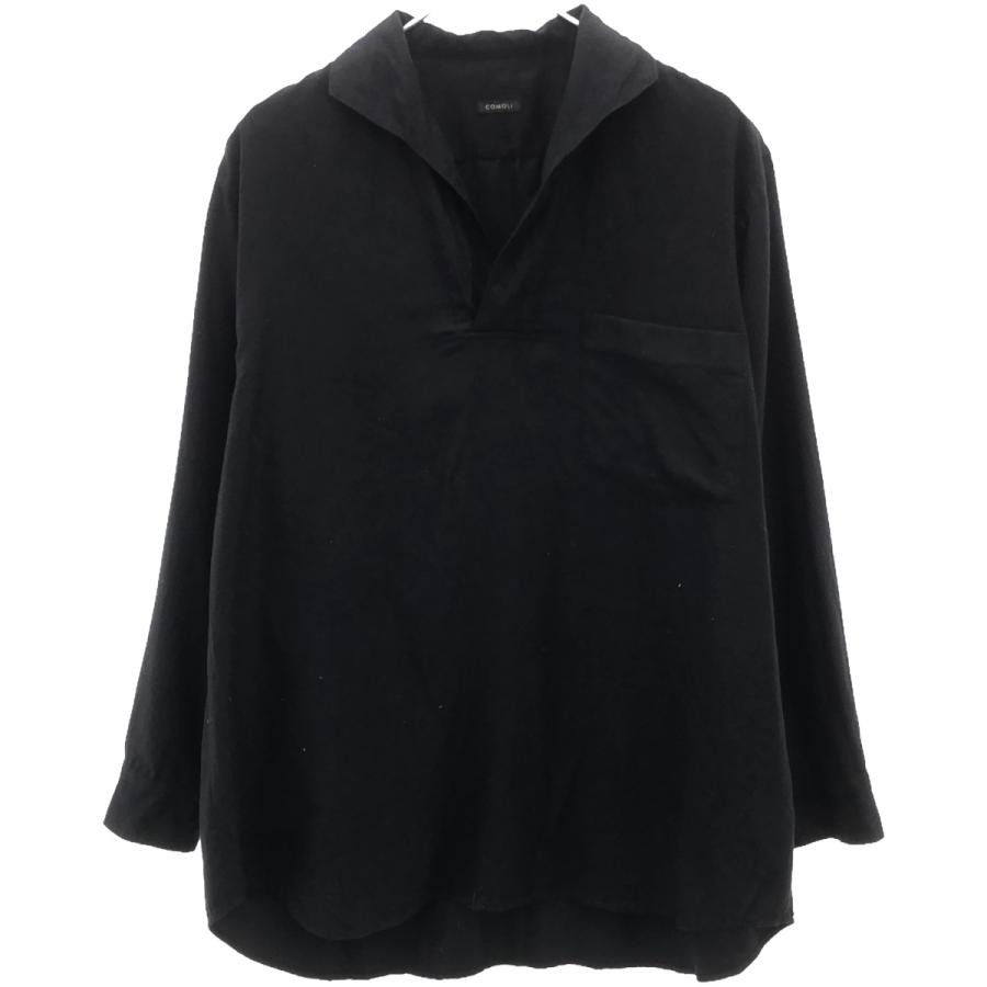 COMOLI（コモリ） 23SS シルクネルスキッパーシャツ X01-02007 