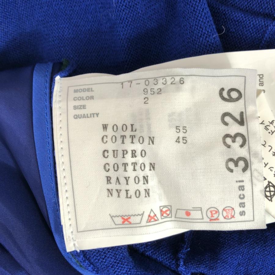 sacai サカイ 17AW パネルレースニットカーディガン 17-03326 sacai サカイ 17AW パネルレースニットカーディガン 17-03326
