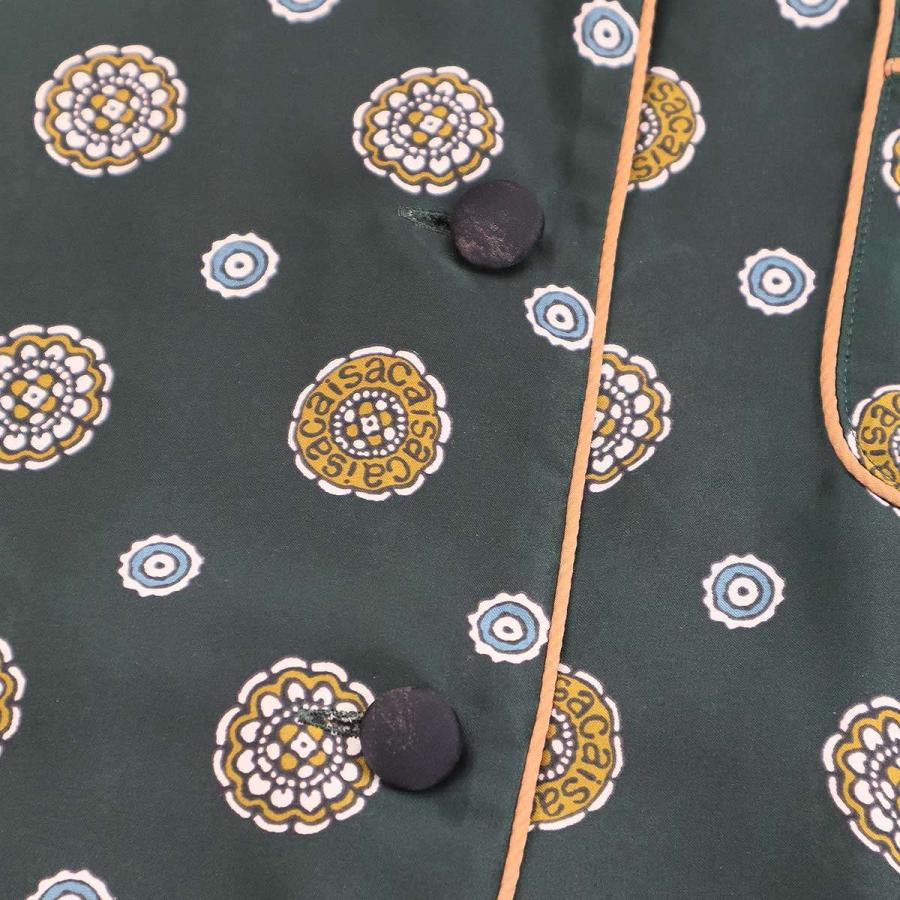 sacai サカイ 21SS 小紋プリント バックシアーブラウスシャツ 21-05583  