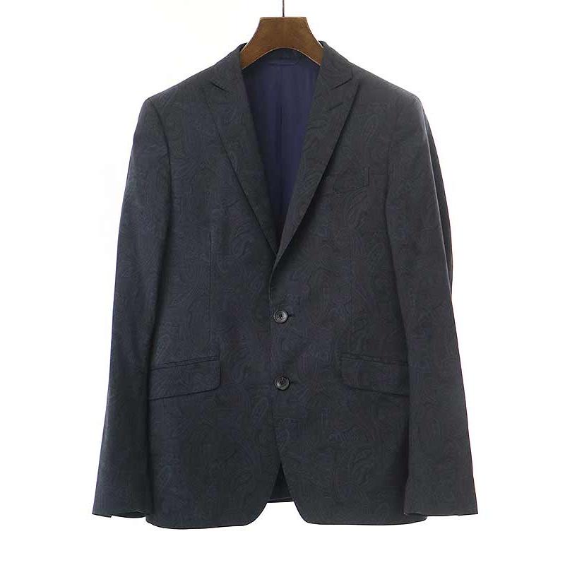 エトロ スリーピースピース ストライプセットアップスーツ ペイズリー