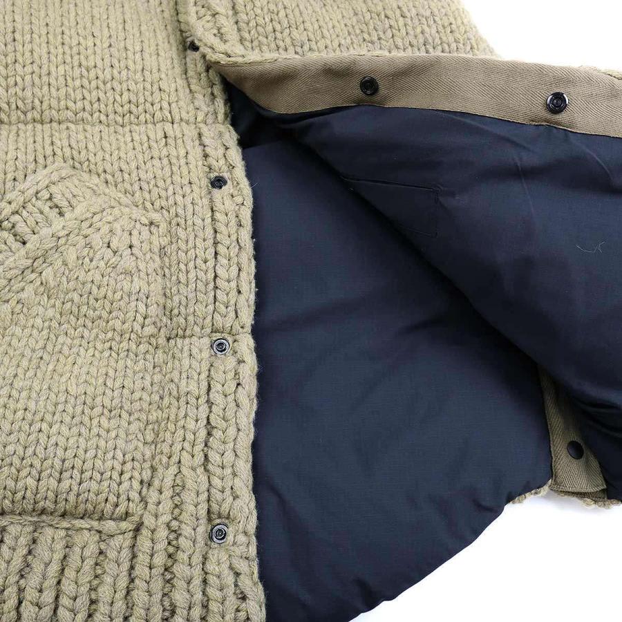 sacai サカイ 23AW Padded Tricot Wool Gilet ウールパデッド