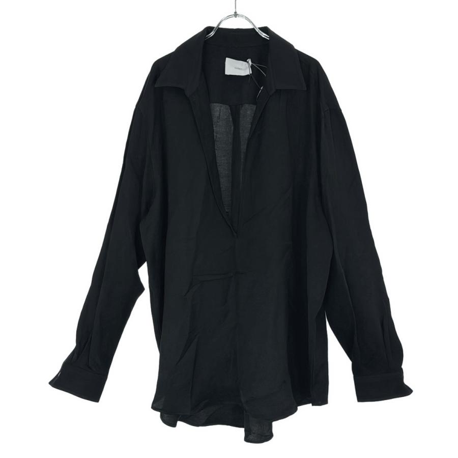 トップス VIS/LI TWILL OVERSIZED SKIPPER SHIRT VIS/LI TWILL OVERSIZED SKIPPER SHIRT [BLACK] - WUNDER 大阪
