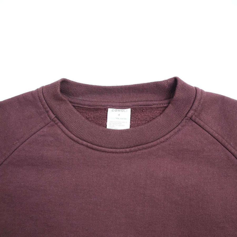 COMOLI コモリ 23AW コットン吊裏毛 クルーネックスウェット COMOLI コモリ 23AW コットン吊裏毛 クルーネックスウェット