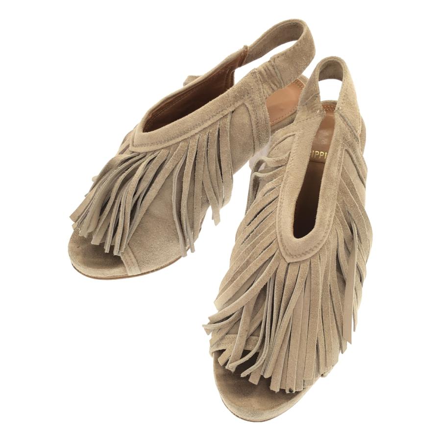 PIPPICHIC（ピッピシック） フリンジスウェードヒールサンダル PP15S