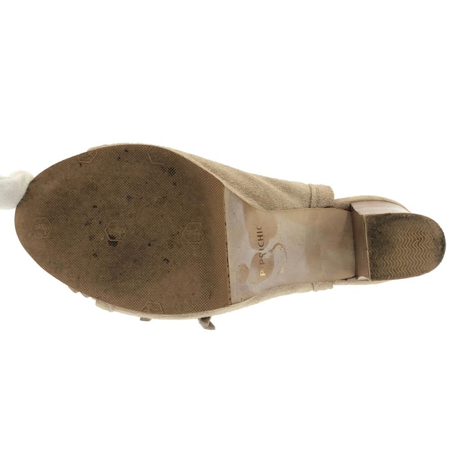 PIPPICHIC（ピッピシック） フリンジスウェードヒールサンダル PP15S