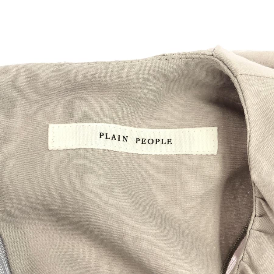 PLAIN PEOPLE プレインピープル コットンラミードレスワンピース 