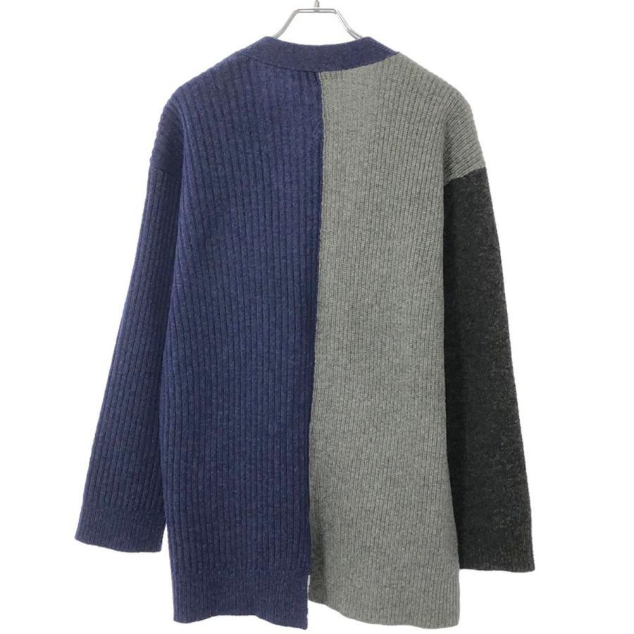 UJOH（ウジョー） Long Cardigan 切替ロングニットカーディガン U763 
