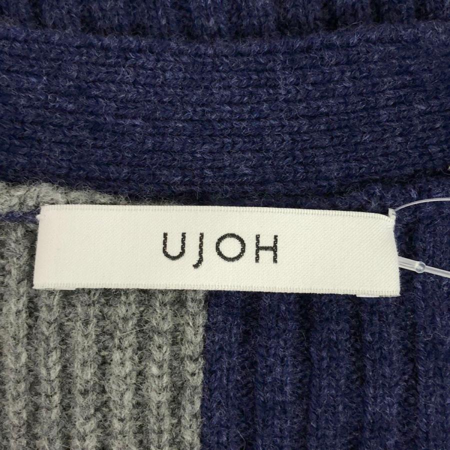 UJOH（ウジョー） Long Cardigan 切替ロングニットカーディガン U763 