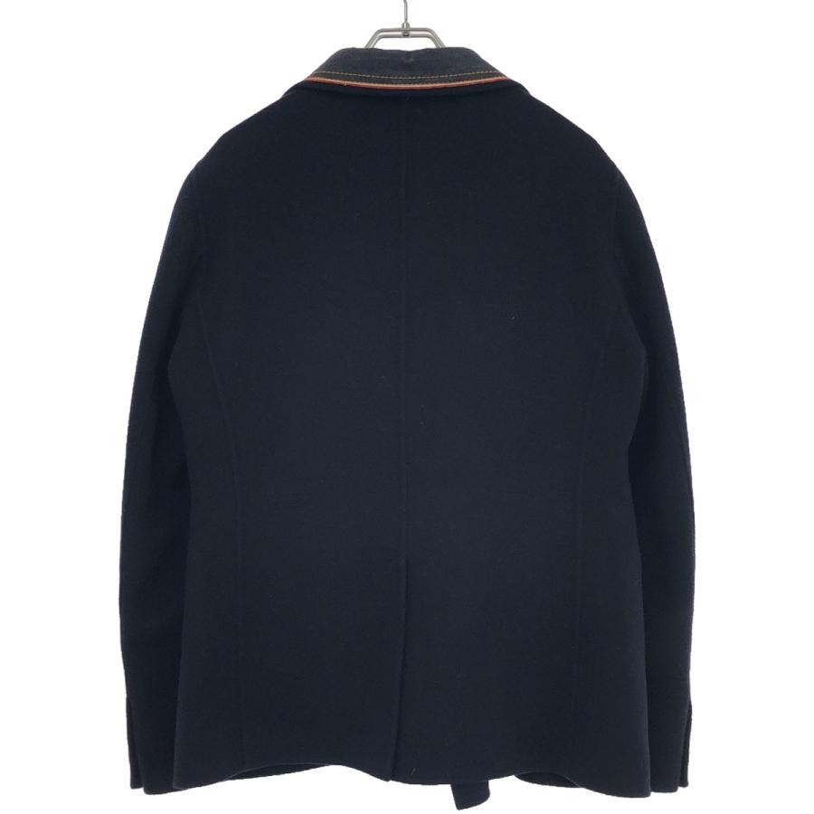EMPORIO ARMANI - EMPORIO ARMANI エンポリオアルマーニ 15AW デニムラペルウールカシミヤダブルテーラードジャケット U1G980 U1599 ネイビー 50 EMPORIO ARMANI エンポリオアルマーニ 15AW デニムラペルウール