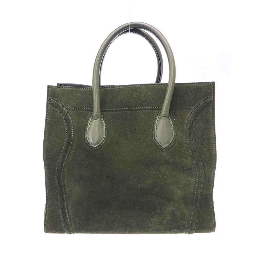 CELINE ラゲージ ファントム レザー スウェード ハンドバッグ