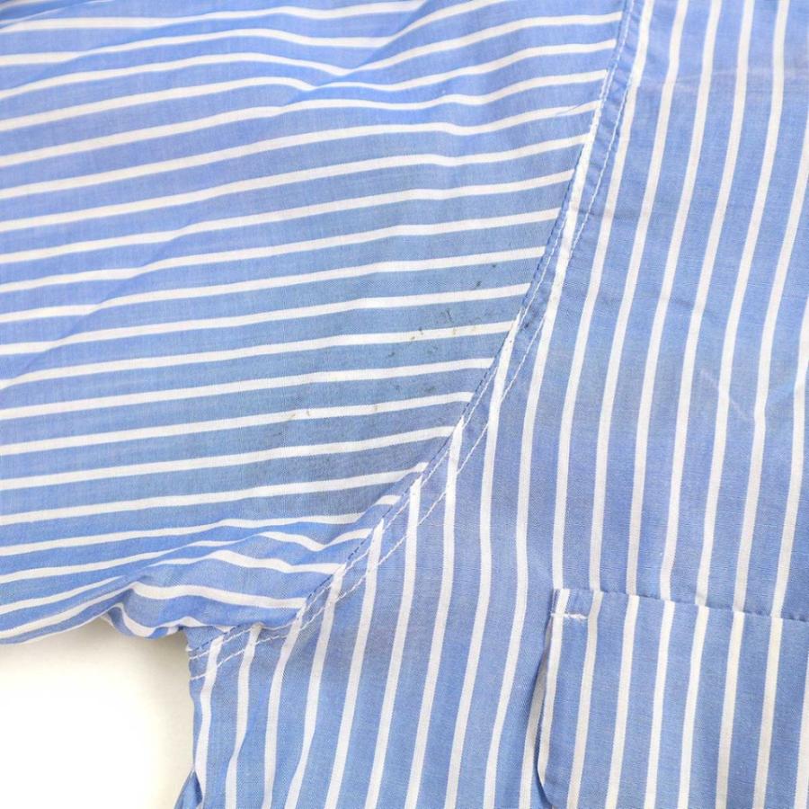 ANSNAM アンスナム CARLO RIVA社製 ストライプシャツ ブルー 00