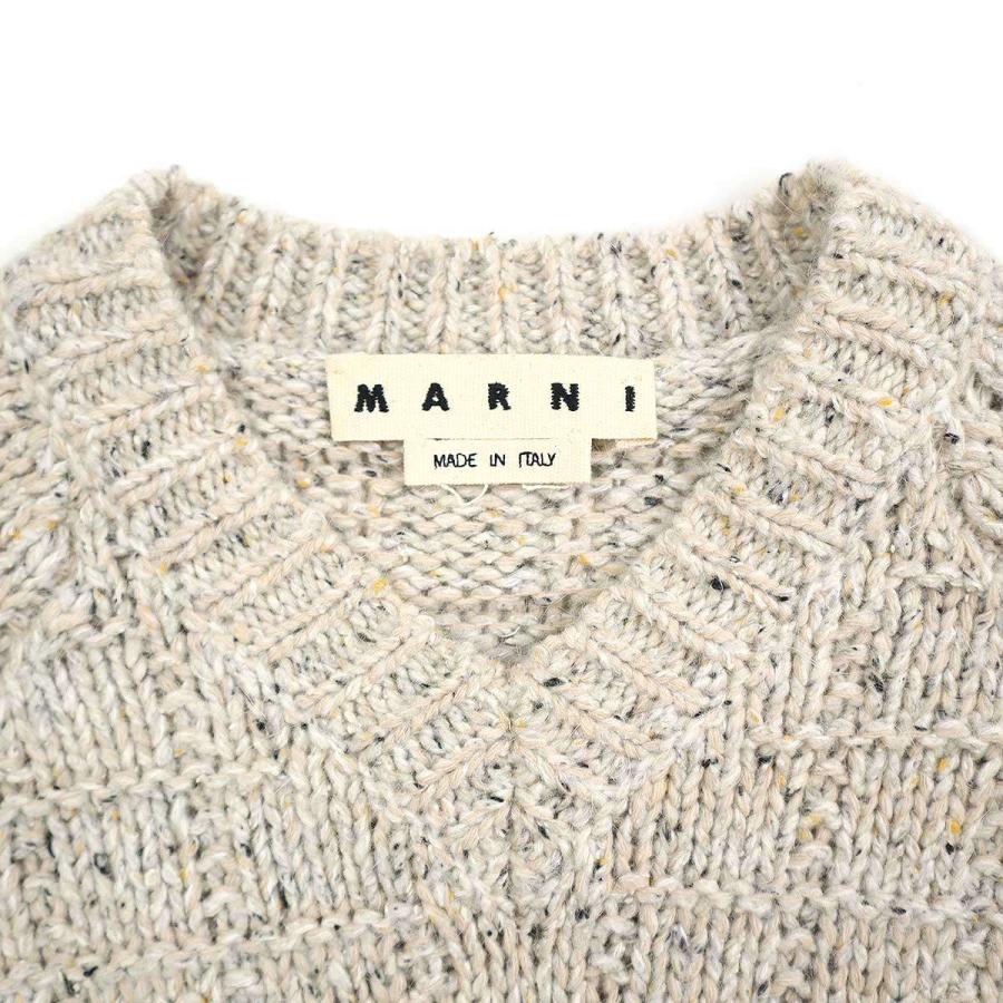 MARNI（マルニ） 20AW Vネックメランジニットセーター CVMG0048A0
