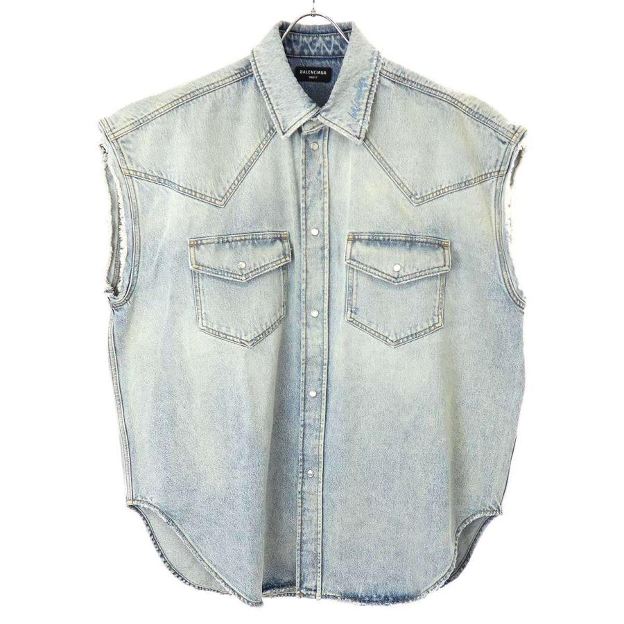 BALENCIAGA バレンシアガ 22SS オーバーサイズウエスタンデニム BALENCIAGA バレンシアガ 22SS オーバーサイズウエスタンデニム