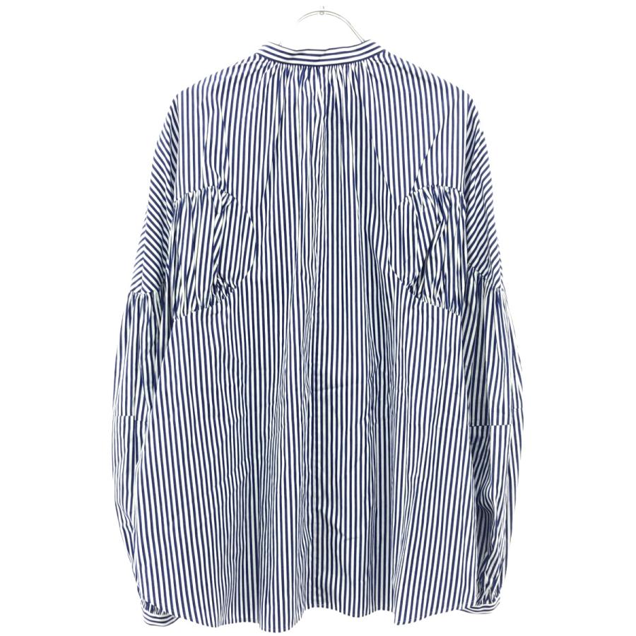 ENFOLD（エンフォルド） 23AW VOLUME ARM BLOUSE ストライプ 