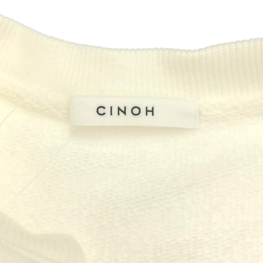 CINOH チノ 24SS コットンヘレンスウェットプルオーバートップス 24SCU001 ホワイト 36 CINOH（チノ） 24SS コットンヘレンスウェットプルオーバートップス