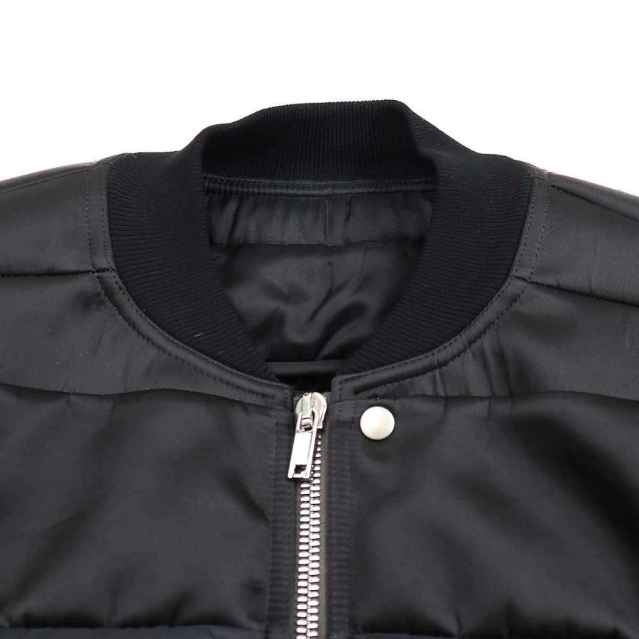Rick Owens GETH BOMBER ダウンボンバージャケット【50】 Rick Owens Black Geth Bomber Jacket Rick Owens