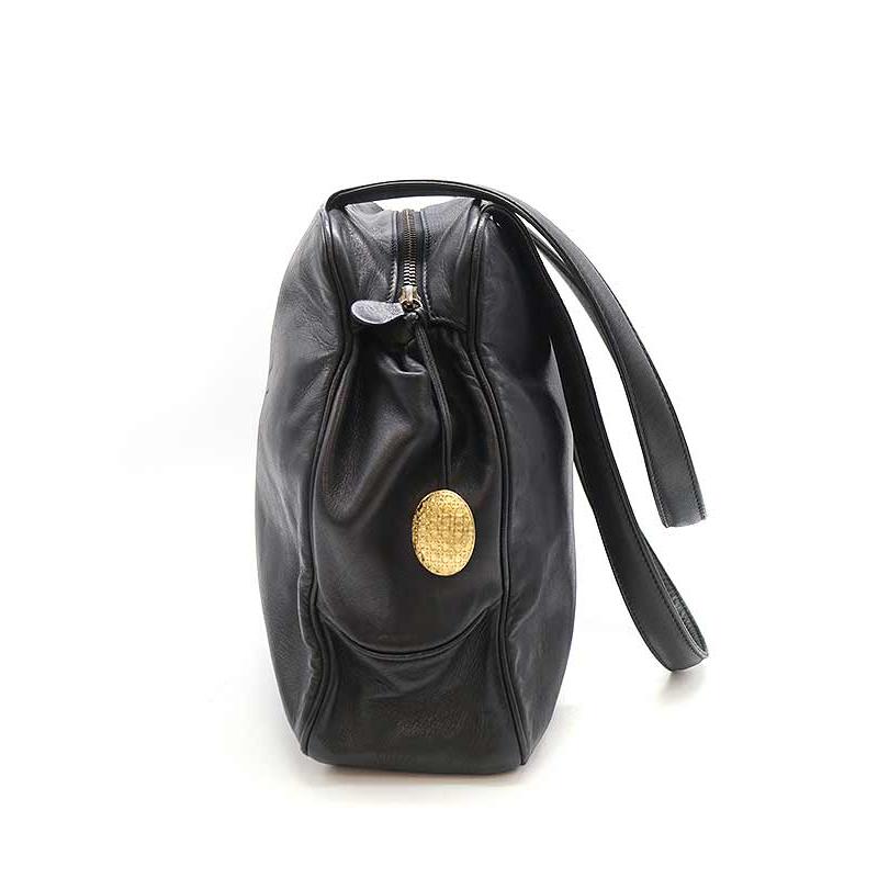 クリスチャンディオール　ハンドバッグ　CD ロゴ　ブラック　レザー　ヴィンテージ Christian Dior クリスチャンディオール vintage ヴィンテージ