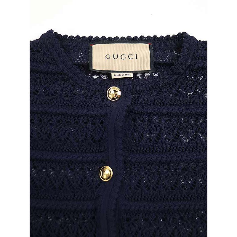 GUCCI グッチ 23SS コットンレースカーディガン 743288 XKC2Y GUCCI グッチ 23SS コットンレースカーディガン 743288 XKC2Y