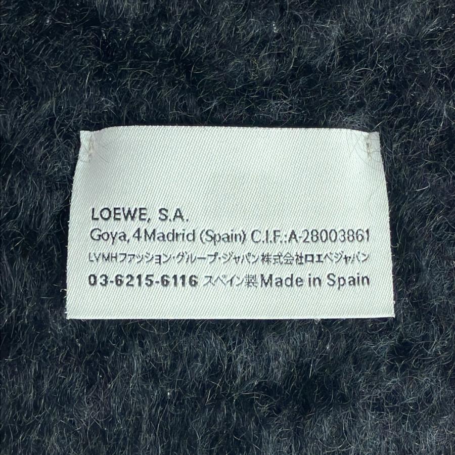 LOEWE（ロエベ） アナグラムパッチモヘヤウールフリンジマフラー