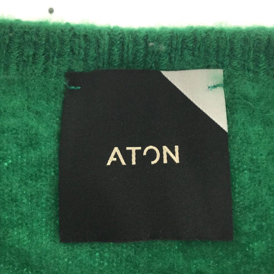 ATON エイトン カシミヤプルオーバーニットセーター グリーン 2