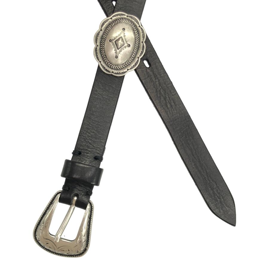 Puntovita プントヴィータ コンチョ細ベルト ブラック 80 IT1M6VX3DB54  