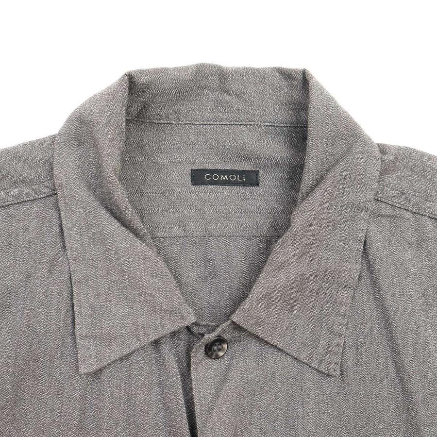 COMOLI コモリ 20AW ヨリ杢オープンカラーシャツ S03-02005