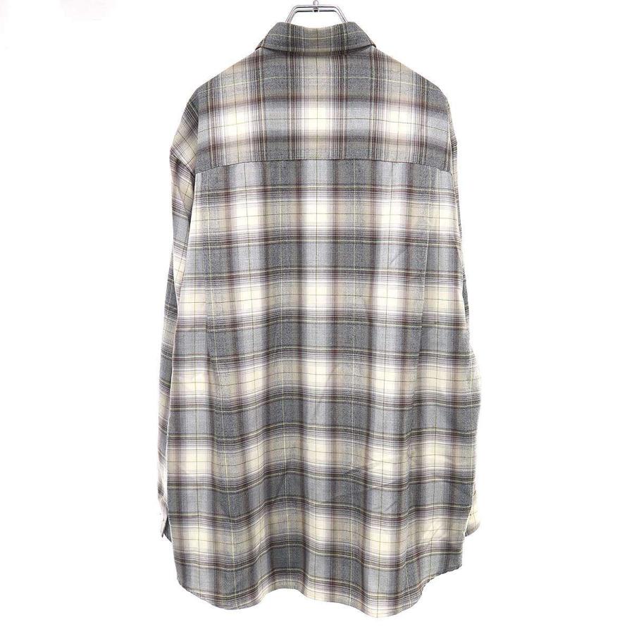 AURALEE（オーラリー） 22AW SUPER LIGHT WOOL CHECK SHIRTS ウール