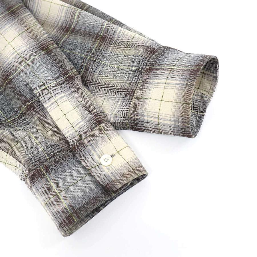AURALEE（オーラリー） 22AW SUPER LIGHT WOOL CHECK SHIRTS ウール