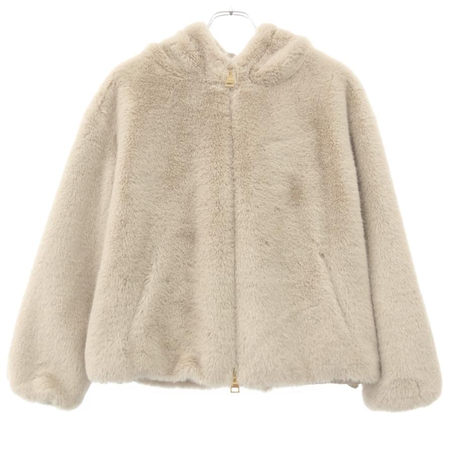 HERNO（ヘルノ） 24AW エコファーフーデッドブルゾン GI000256D-12624