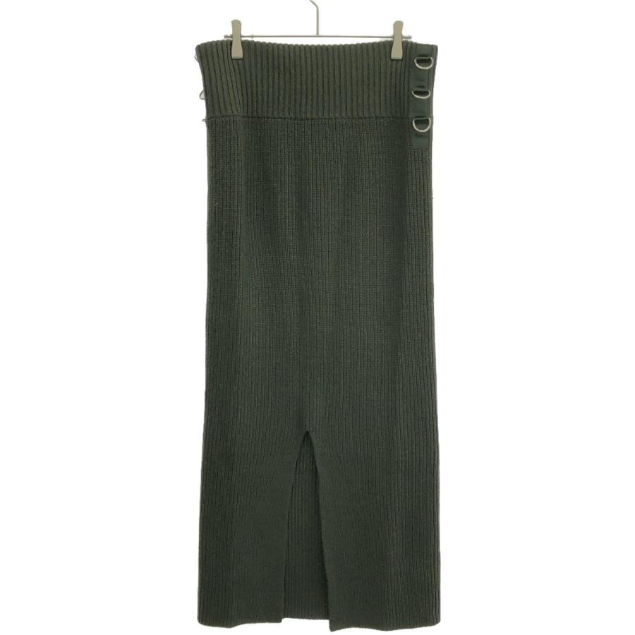 sacai（サカイ） 19AW サイドリングニットスカート 19-04723 カーキ 4 