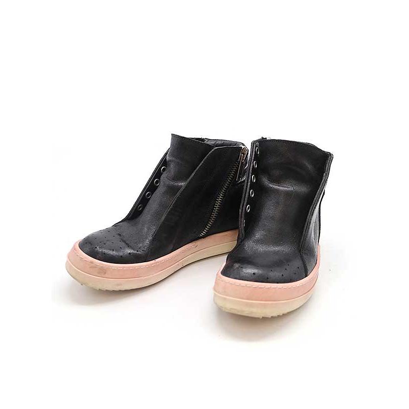 Rick Owens リックオウエンス ISLAND DUNK ハイカットレザースニーカー 