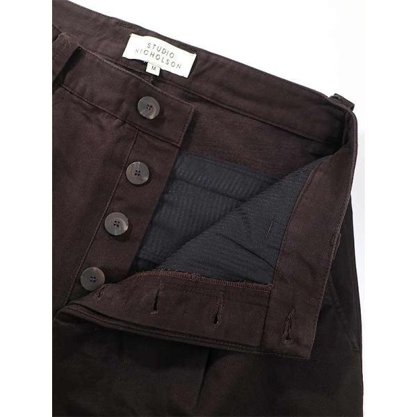 STUDIO NICHOLSON スタジオニコルソン プリーツテーパードパンツ STDIO NICHOLSON【スタジオニコルソン】PUCH デニムプリーツ