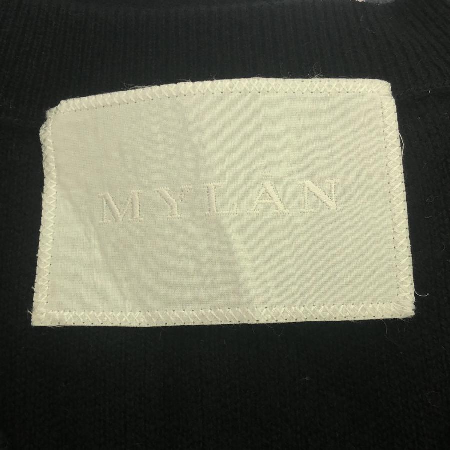 MYLAN マイラン 24AW Wool Cashmere Sleeveless Knit Slit Dress ウールカシミヤニットドレス MY24AW-OP008 ブラック F IT1XKQAJXTMS_2