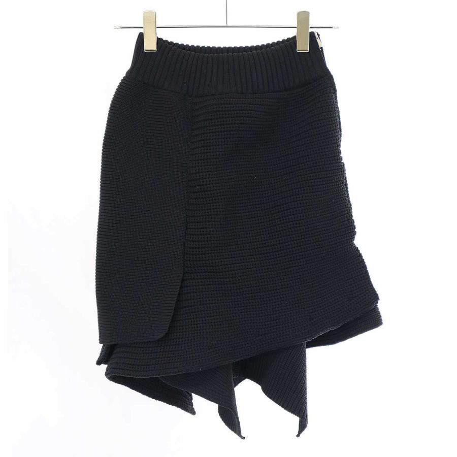 sacai サカイ 24SS Knit Skirt ニットスカート 24-07102 001 sacai サカイ 24SS Knit Skirt ニットスカート 24-07102 001
