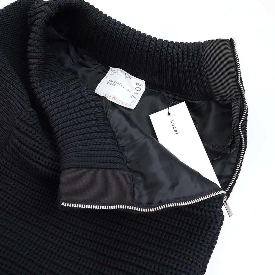 sacai サカイ 24SS Knit Skirt ニットスカート 24-07102 001 sacai サカイ 24SS Knit Skirt ニットスカート 24-07102 001