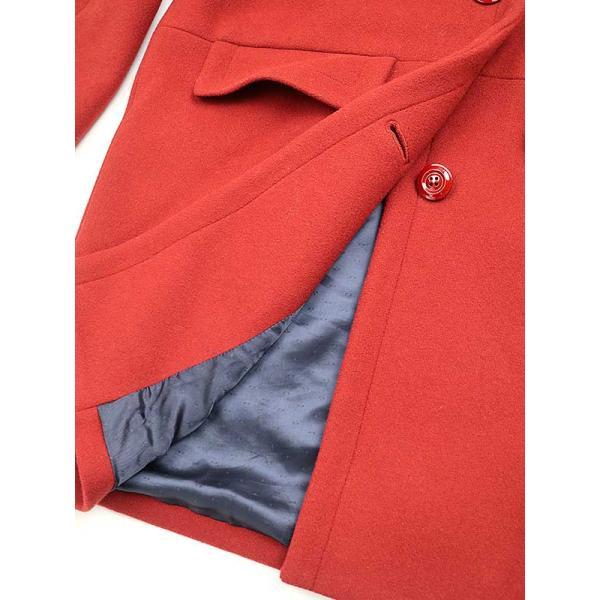 A.P.C アーペーセー フロントポケットチェスターコート レッド サイズ