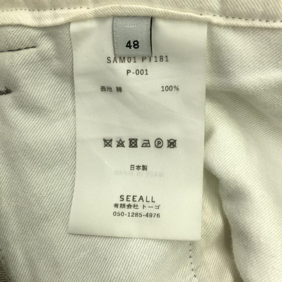 SEEALL シーオール 2 TUCK LAYERED PANTS ベルテッドパンツ SAM01