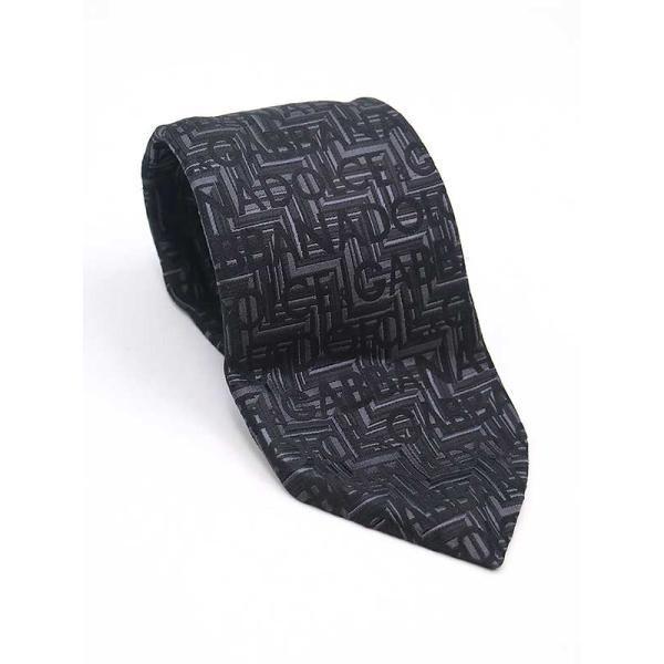 ドルガバ DOLCE&amp;GABBANA ロゴ アクセサリー ネクタイ シルク ネイビー 未使用 DOLCE&GABBANA - ドルガバ DOLCE&GABBANA ロゴ アクセサリー ネクタイ