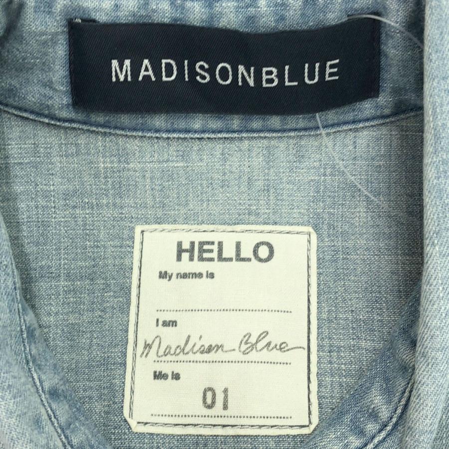 MADISONBLUE - MADISON BLUE マディソンブルー ヴィンテージウォッシュ加工ウエスタンデニムシャツ MB999-5737 ブルー系 01(S) MADISON BLUE マディソンブルー ヴィンテージウォッシュ加工