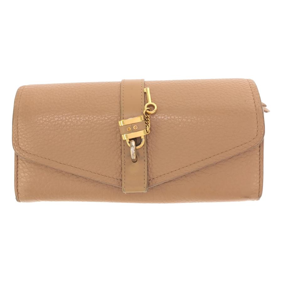 Chloe（クロエ） アビー ロングレザーウォレット ベージュ