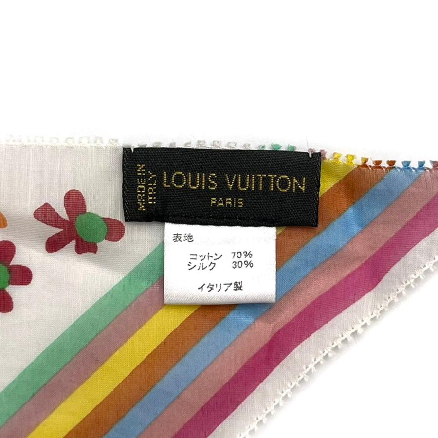 LOUIS VUITTON ルイヴィトン フラワープリントコットンシルク