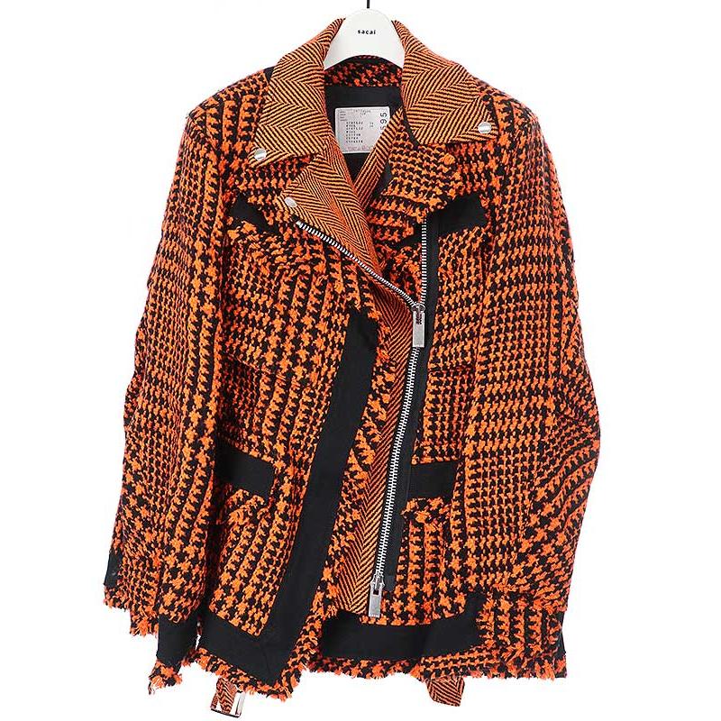 sacai サカイ 19AW ウールツイード レイヤードライダース sacai サカイ 19AW ウールツイード レイヤードライダース