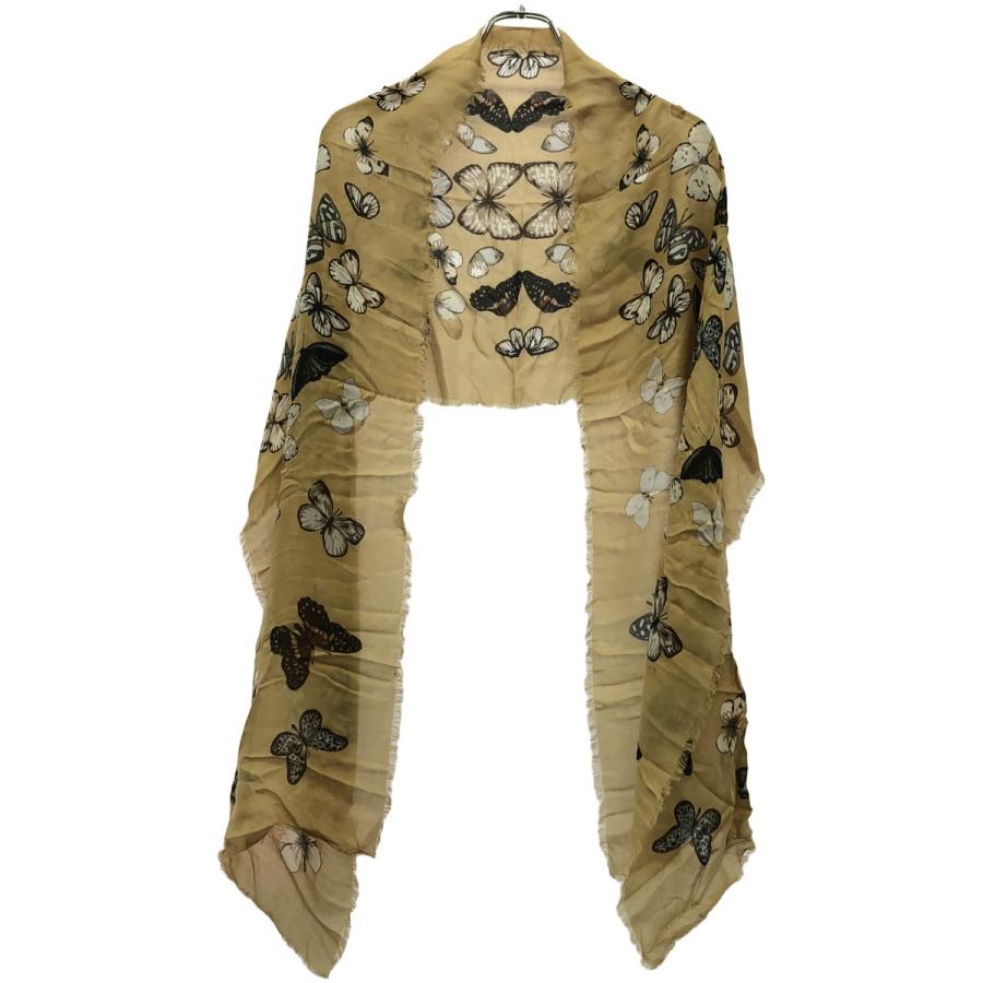 LOEWE 蝶プリント レーヨンカシミア大判ストール LOEWE 蝶プリント