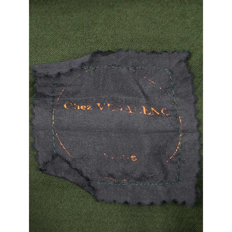 Chez Vidalenc シェヴィダレンク ウールステンカラーコート グリーン 2