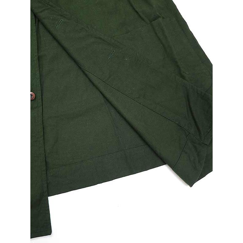 Chez Vidalenc シェヴィダレンク ウールステンカラーコート グリーン 2