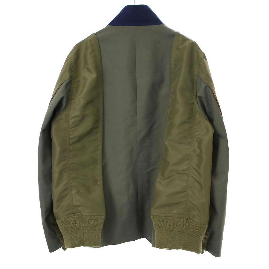 sacai（サカイ） 24AW Suiting x Nylon Twill Jacket スーチング